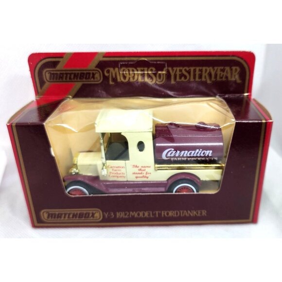 Matchbox Y-3 1912 Model T Ford Tanker - Vintage 1984 Diecast Collectible Car - Picture 12 of 14